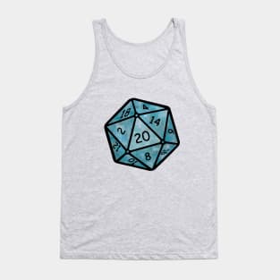 20 sided dice - pixel Tank Top